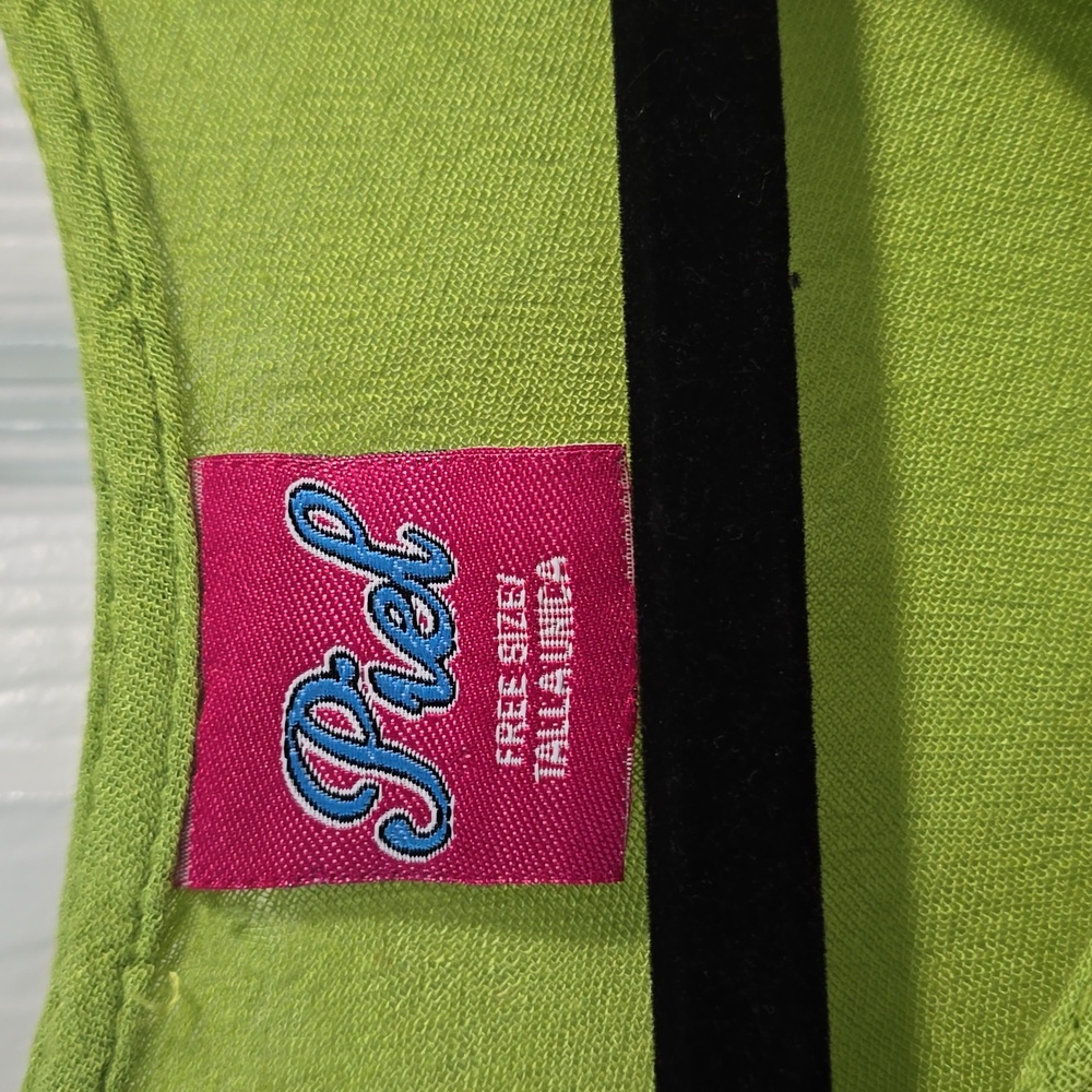 Piel Green Sleeveless Dress with Floral Embroidery - Picture 2 of 13